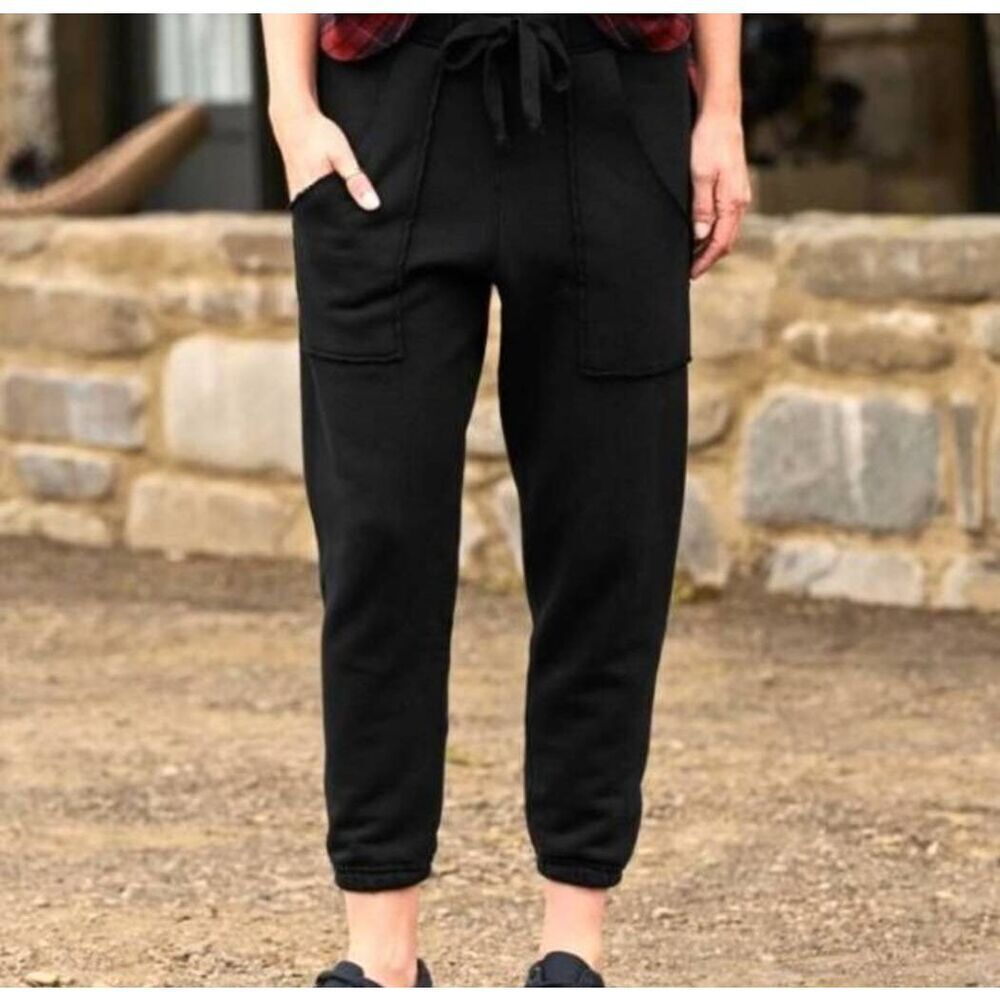 Frank&Eileen Patrick Eamon Jogger Sweatpant in black sz Medium no drawstring
